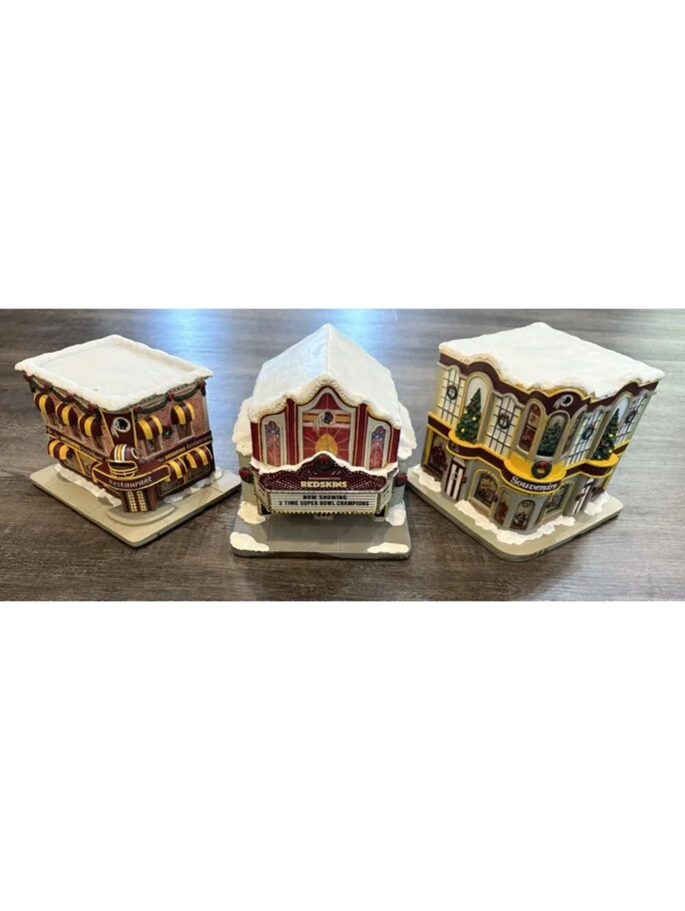 Hawthorne Village Washington Redskins Christmas Theater Restaurant Souvenir Lot